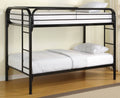 Twin Black Metal Bunk Bed J521848