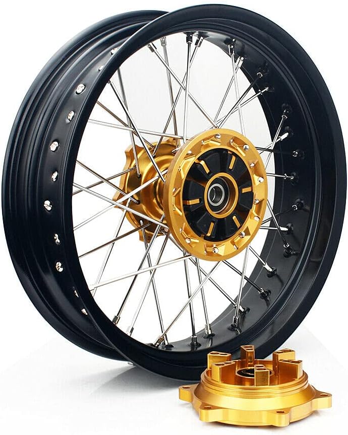 17" Supermoto Wheel Rim Hub Rotors Set Cush Drive B652