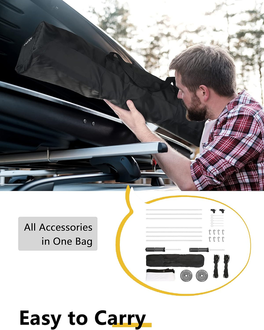 120 Inch 16:9 Portable Projector Screen with Stand and Carry Bag M642