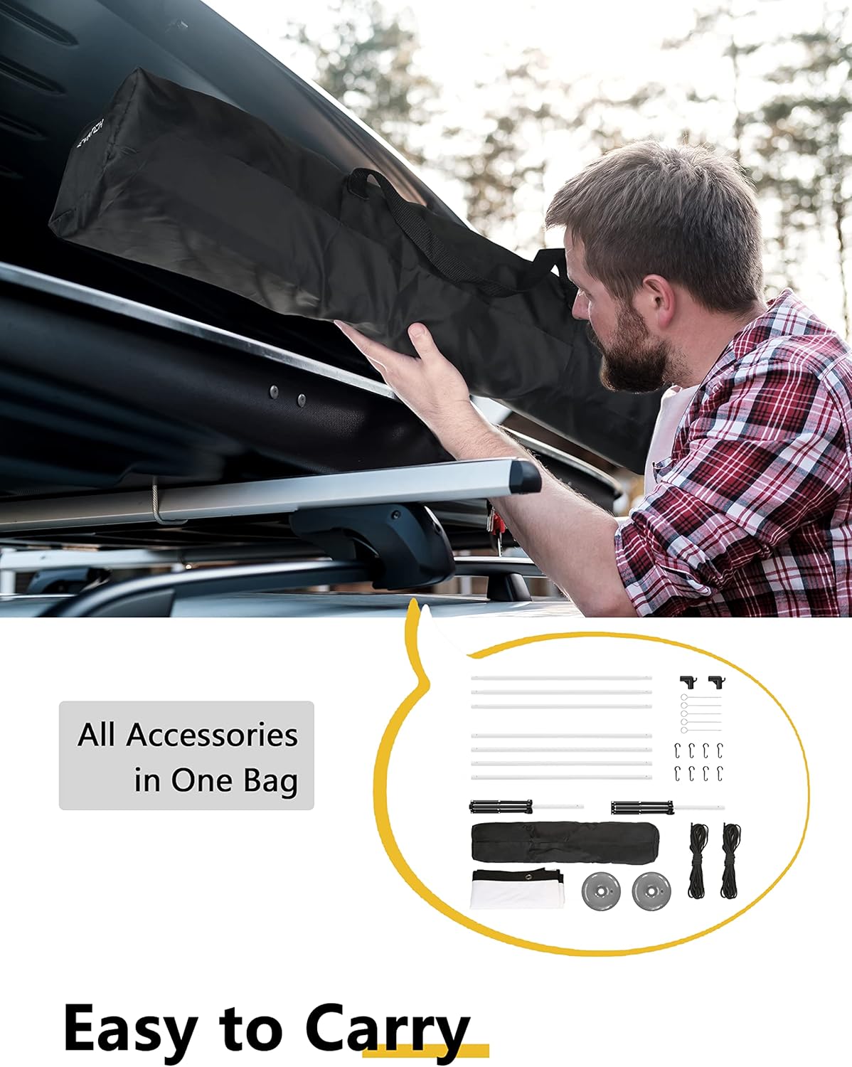 120 Inch 16:9 Portable Projector Screen with Stand and Carry Bag M642