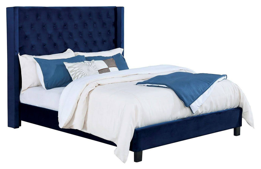 Navy Cal King Bed V1586