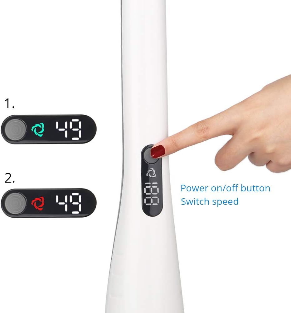 Electric Spin Scrubber with LED Display, Cordless Shower Cleaner with Storage Rack E9484