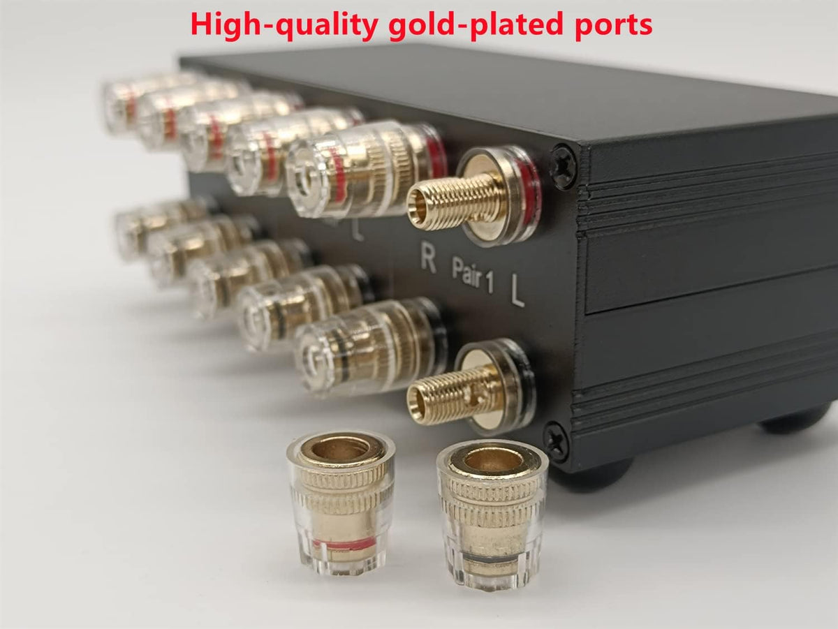 2 Pack 2 Zone Speaker Selector Switch Box Z27265