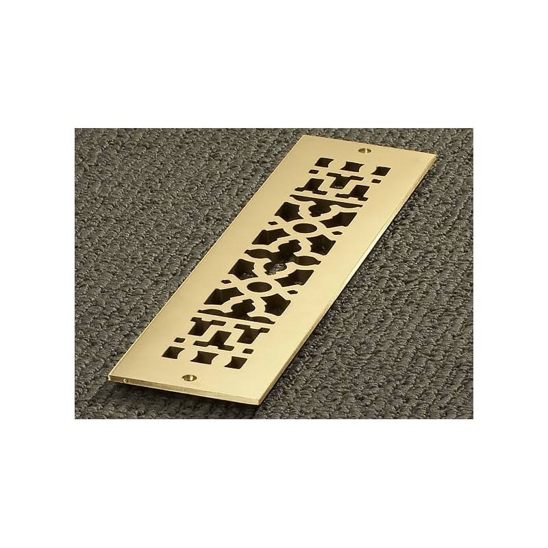 14x22 Brass Grille with Mounting Holes H76174