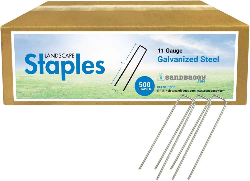 1000 Staples Galvanized Garden Staples E501