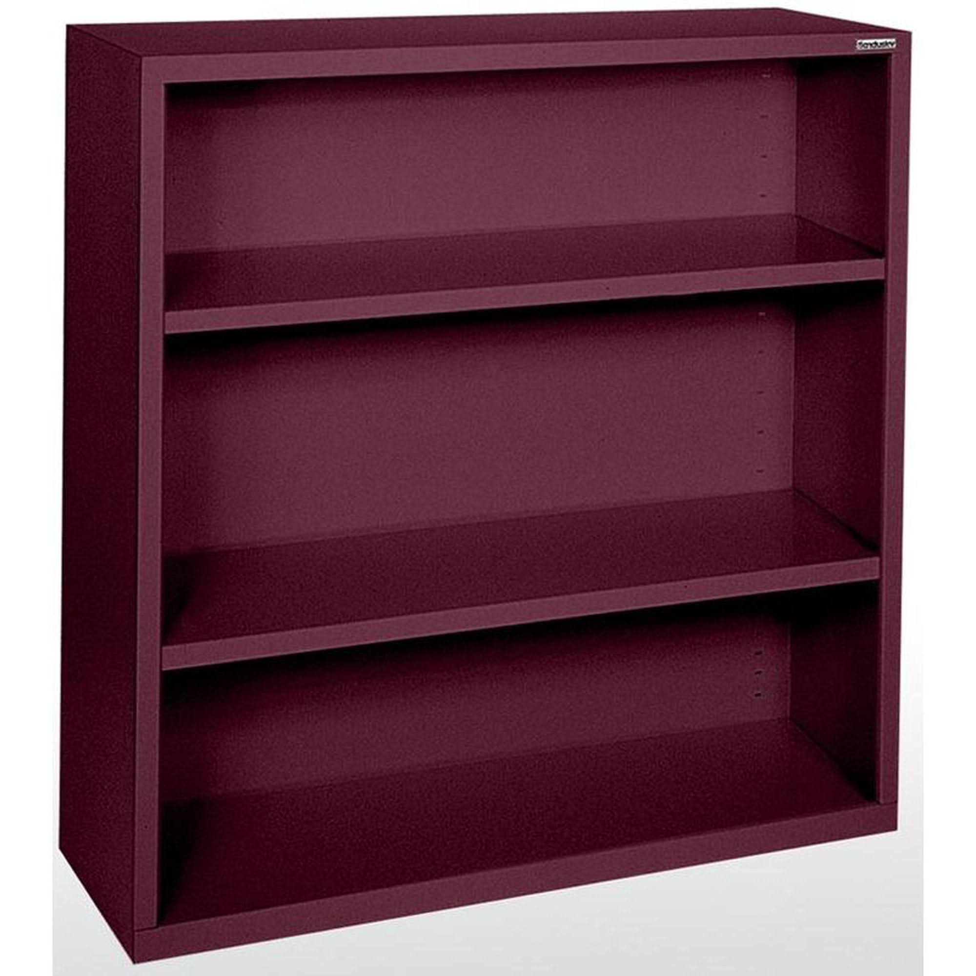 Burgundy Steel Bookcase A314562