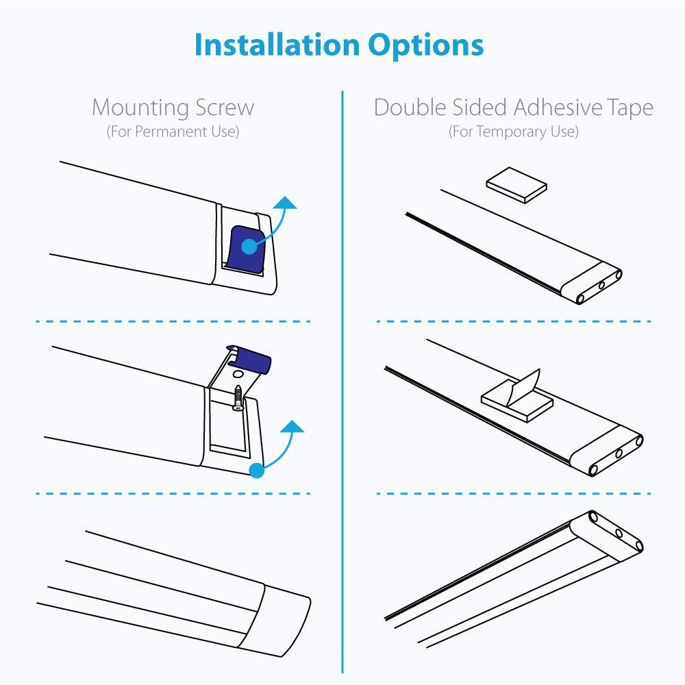 Modular LED Under Cabinet Lighting Standard Kit 4 Panel R964