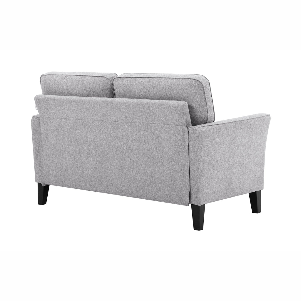 Charcoal Fabric 2-Seater Loveseat T401