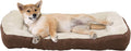 Gray Rectangle Pet Bed, 40 x 30 inches, Plush, Pack of 2 D951
