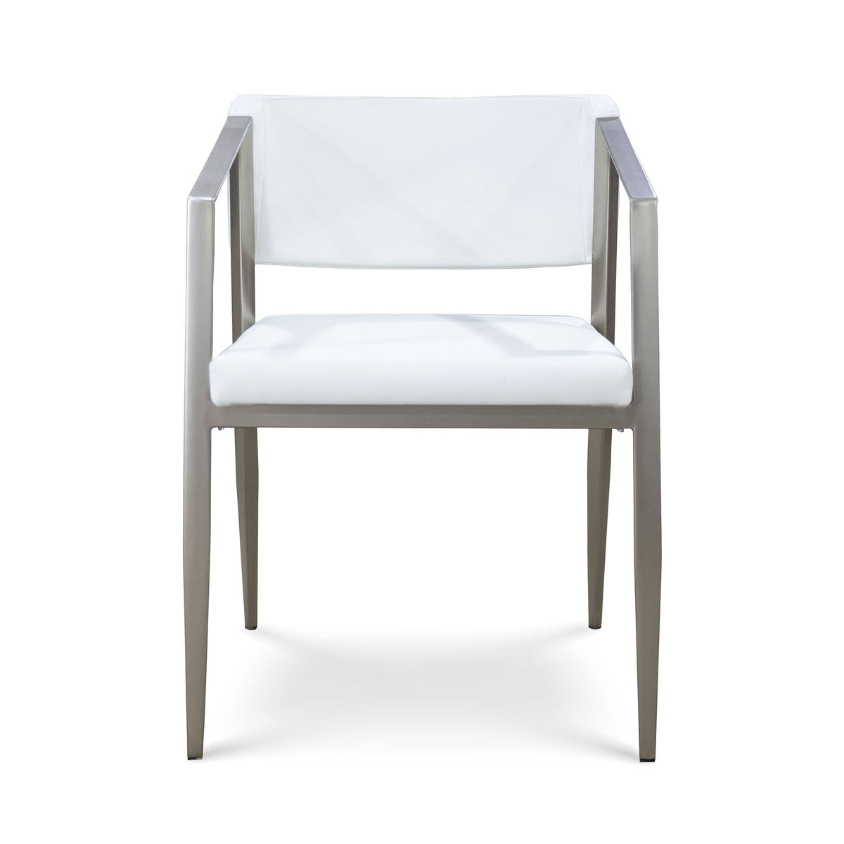 White/Stainless Steel Armchair G61033