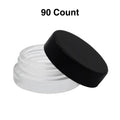 90 Count Clear Glass Concentrate Container with Black Cap U95703