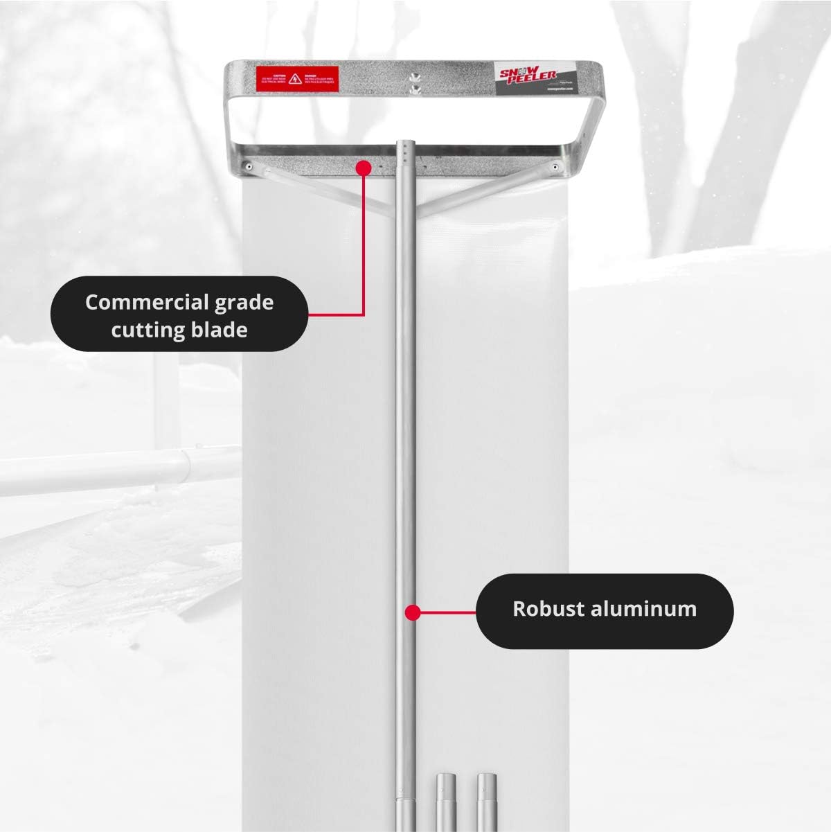 20 ft. Reach Aluminium Roof Snow Removal Tool V678