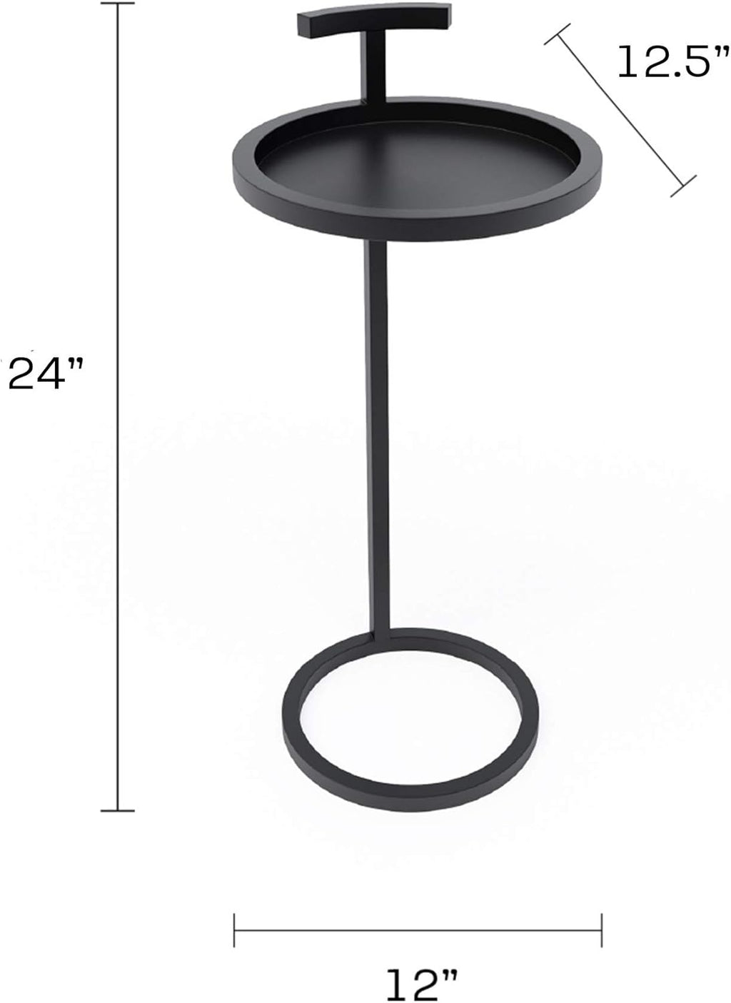 Black Pack of 2 Side Table N957