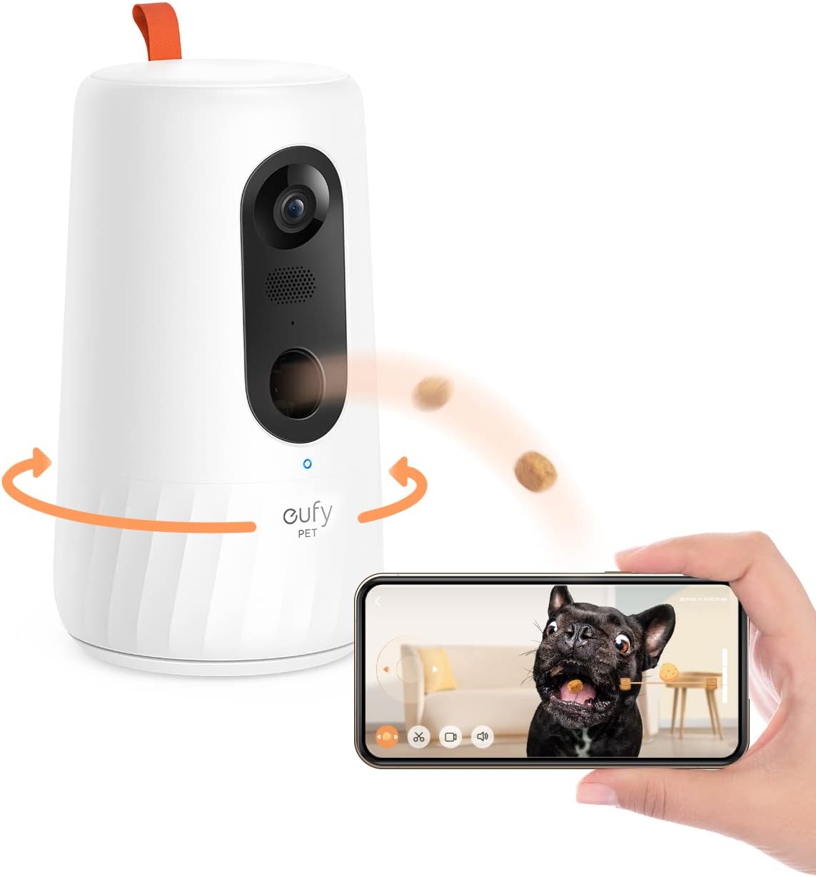 Pet Dog Camera with Treat Dispenser, 2-Way Audio, Night Vision H717528