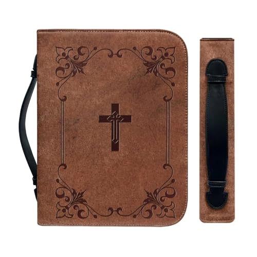 Portable Leather Bible Book Bag with Handle I320
