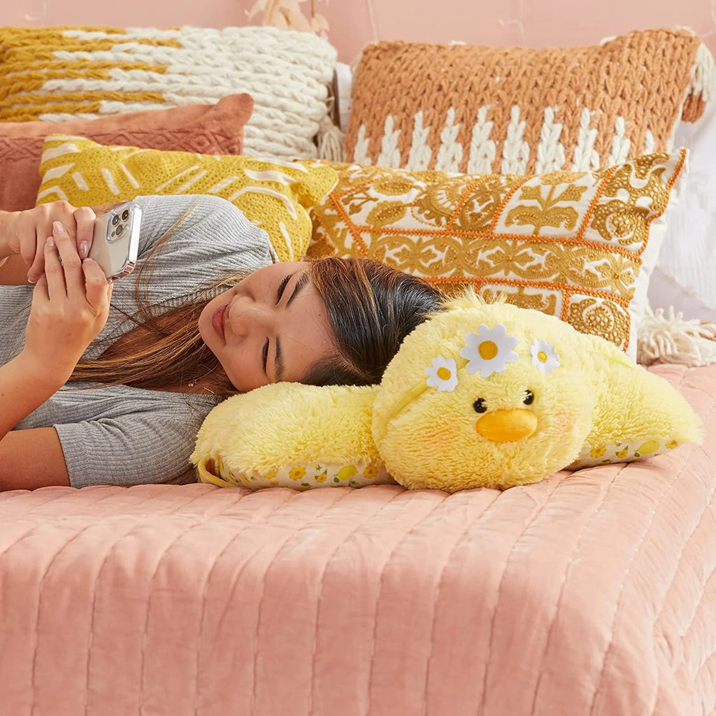 Lemon Chick Stuffed Animal Plush Toy Pillow, Yellow H677