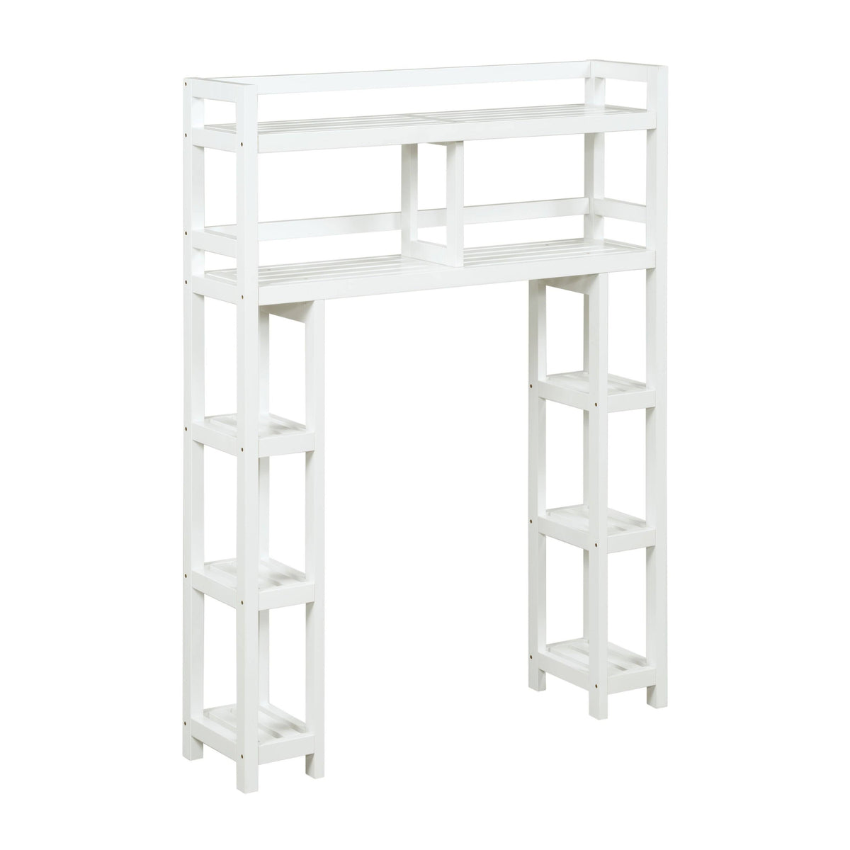 White Bathroom Organizer with 2 Shelves J724