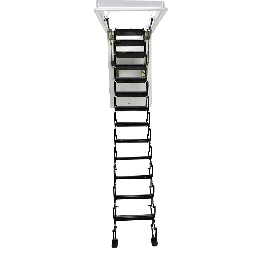 Black 13 Steps Telescopic Ladder Z19621