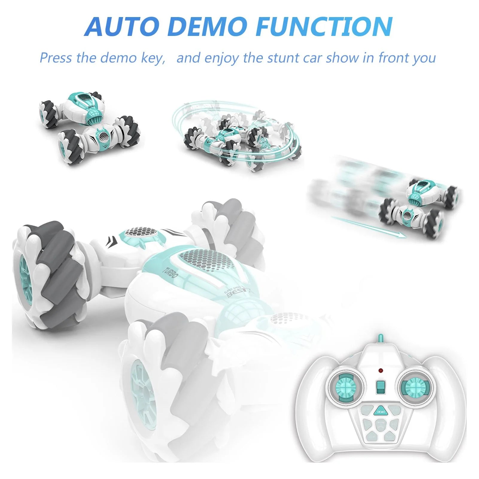 4WD RC Stunt Car Remote Control Watch Gesture Sensor Deformable Electric Toy Cars X1455