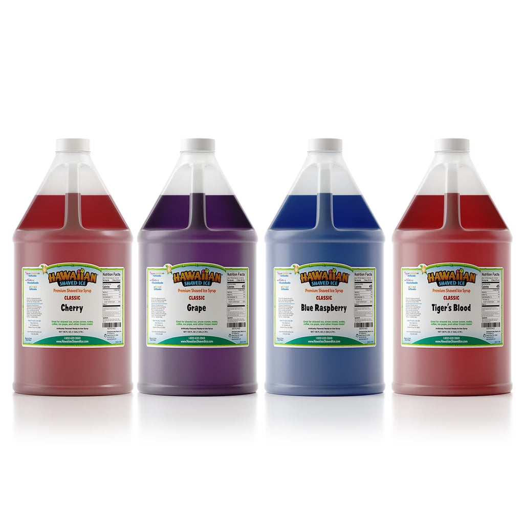 4 Gallon Shaved Ice Syrup Pack M777