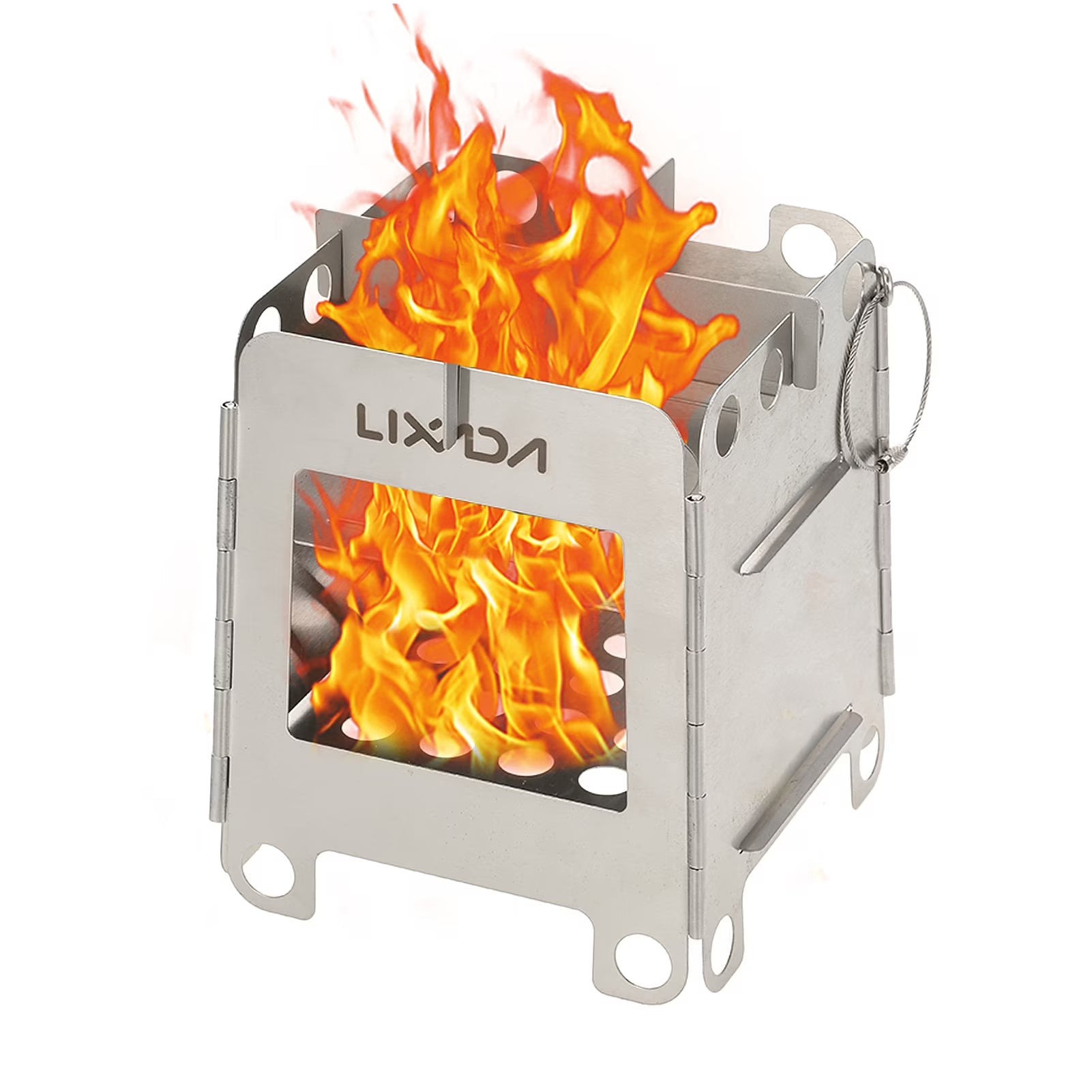 Stainless Steel Portable Folding Wood Stove H801