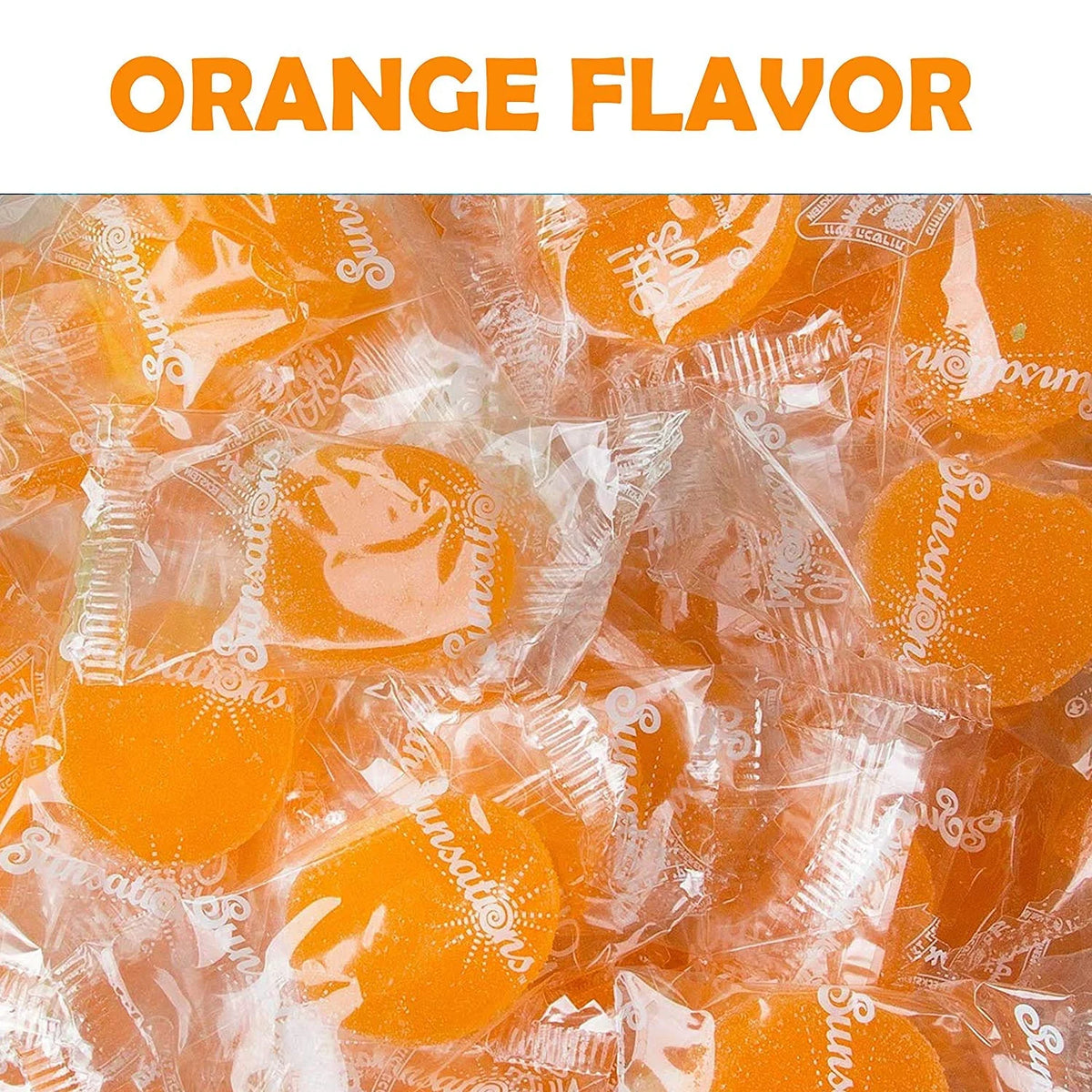 Orange Flavored Fruit Jelly Discs Candy N47156