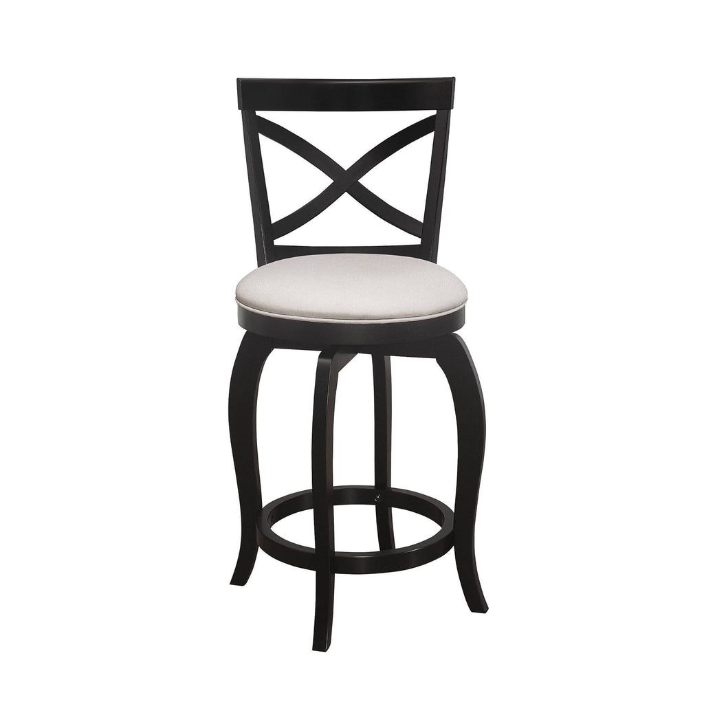 Black Swivel Counter Height Stool V636