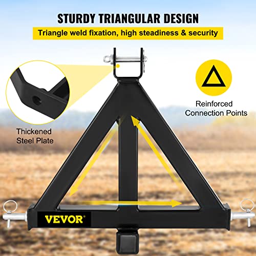 3 Point 2 Inch Drawbar Steel Tractor Trailer Hitch Receiver M16474