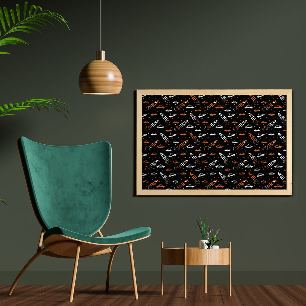 Printed Fabric Poster with Frame, 35" x 23" N275
