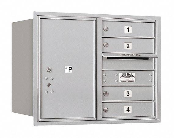 4C Horizontal Mailbox, Aluminum S649527