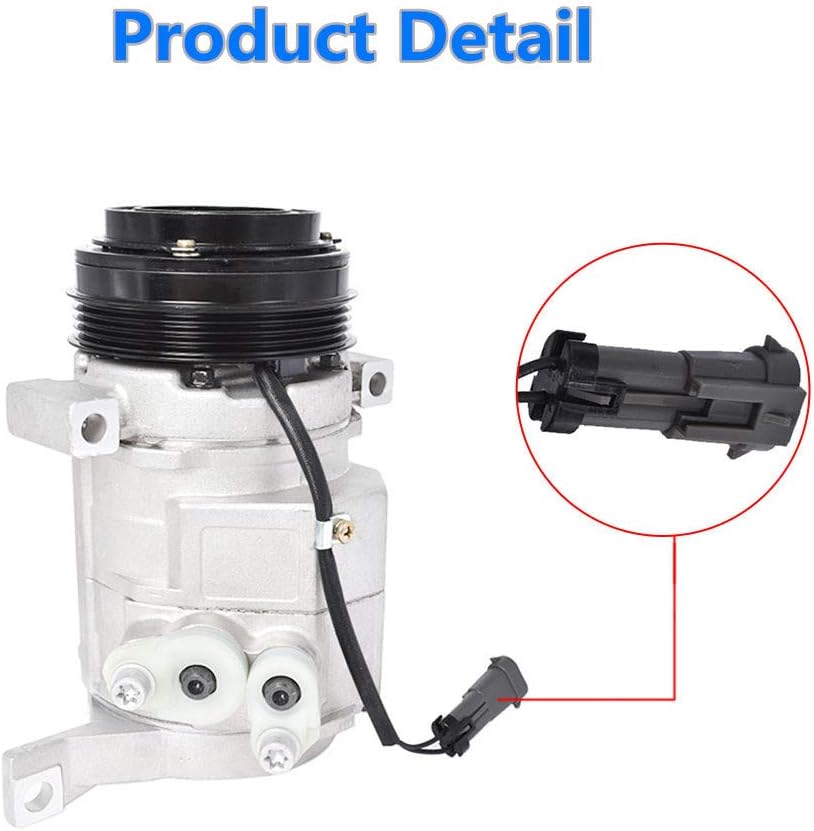 Compressor & A/C Clutch Replacement for Cadillac Escalade Chevrolet Avalanche Express Silverado Tahoe Hummer H2 H3 B445