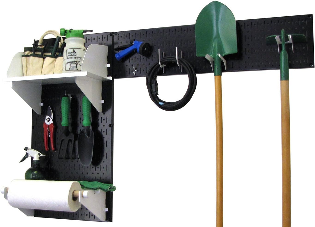 Gray Pegboard Garden Tool Organizer Kit K377