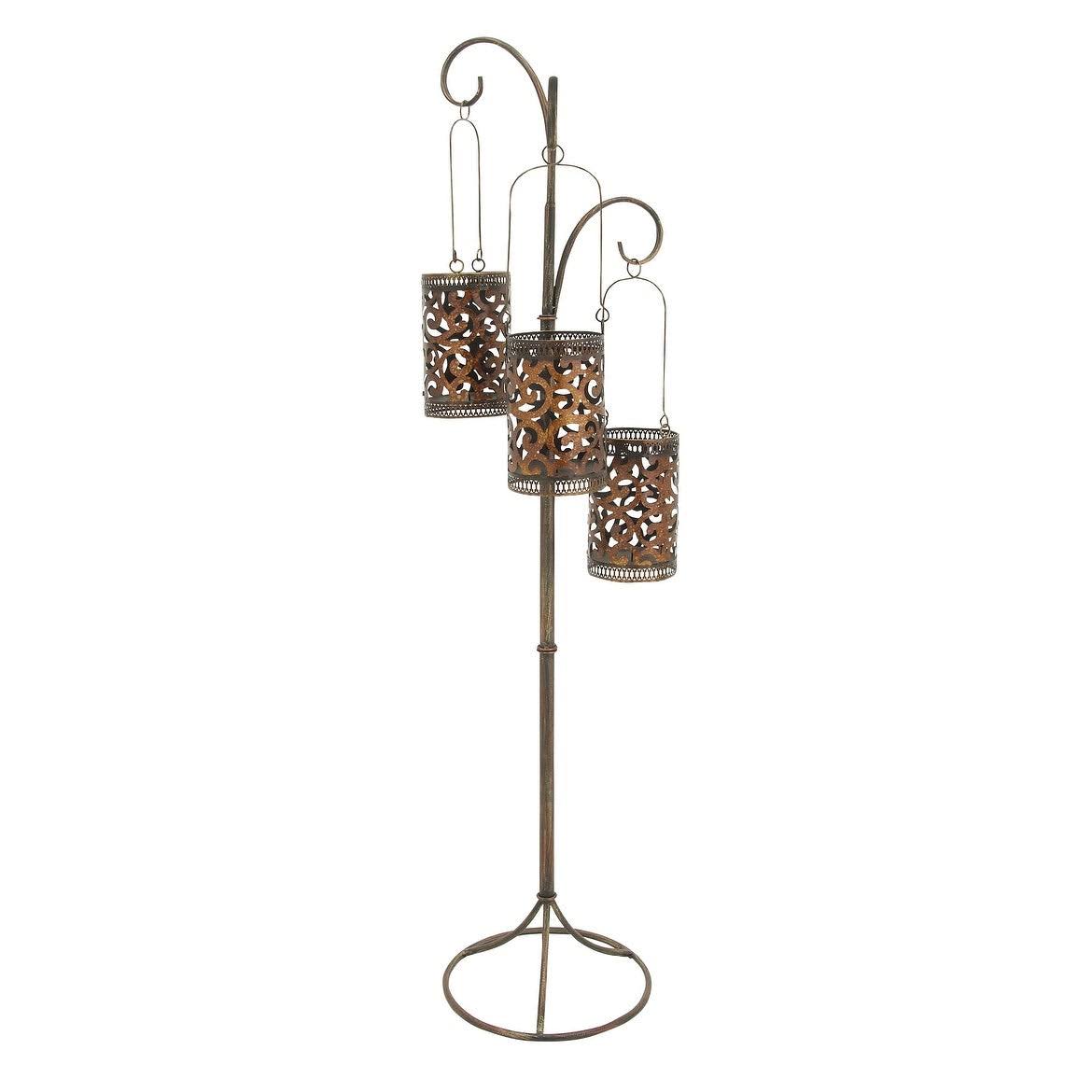 Metal Floor Candle Lantern C458