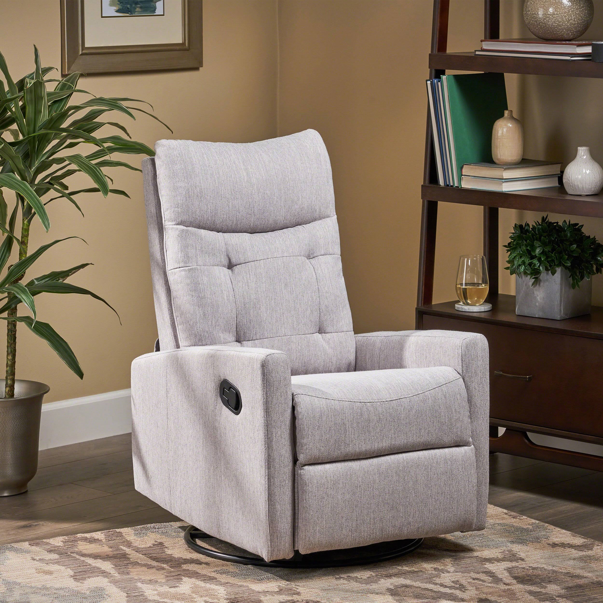 Light Blush Push Back Nursery Recliner Y78158