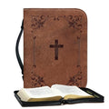 Portable Leather Bible Book Bag with Handle I320