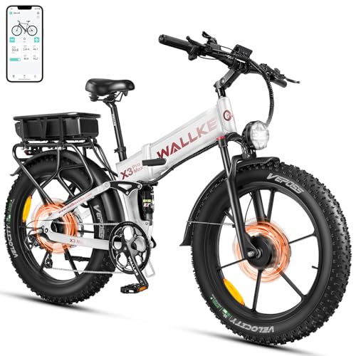 26" Fat Tire 48V 44Ah Battery Full Suspension Electric Mountain Bike Q36023