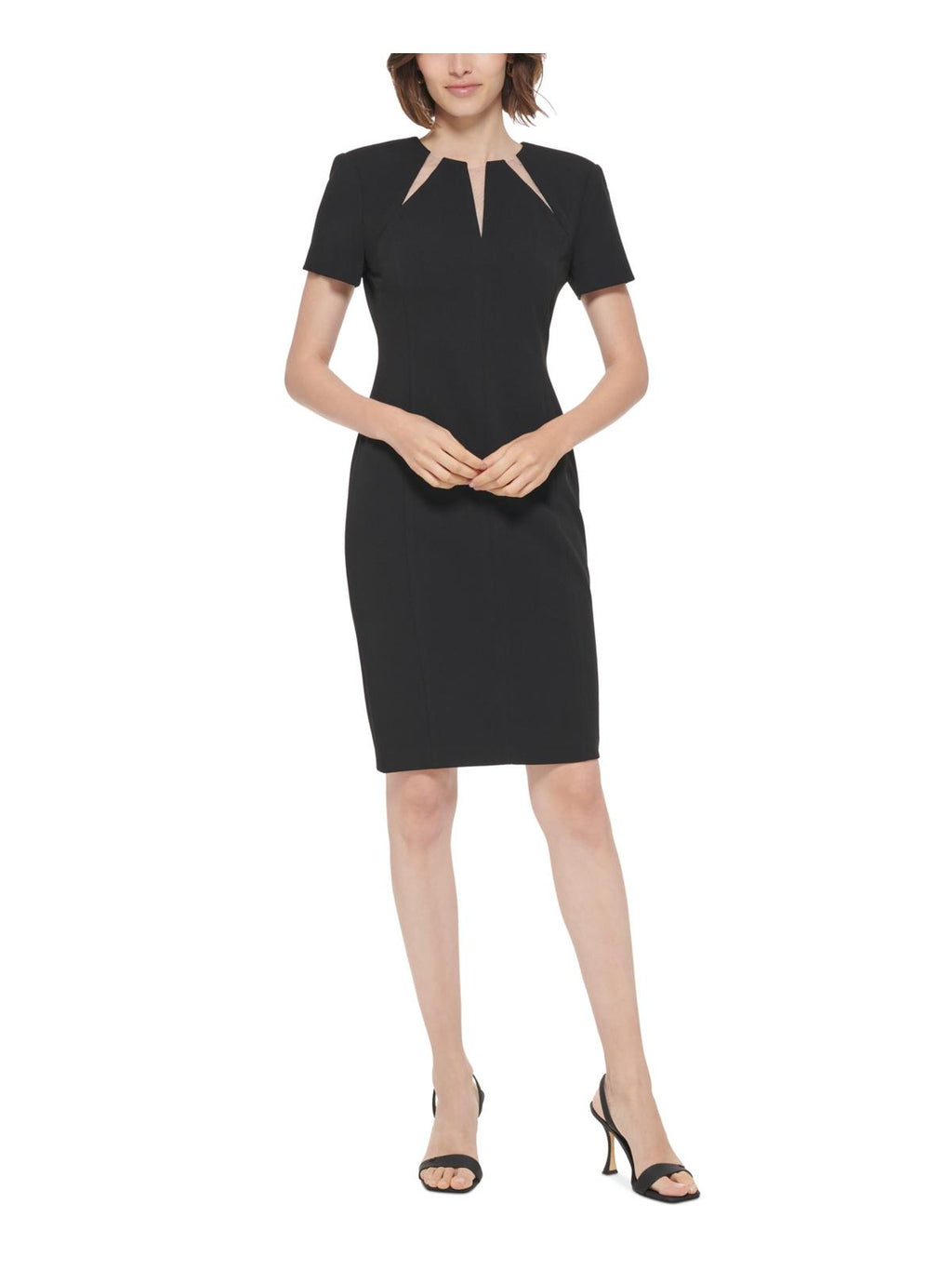 Cutout Knee-Length Sheath Dress U56193
