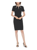 Cutout Knee-Length Sheath Dress U56193