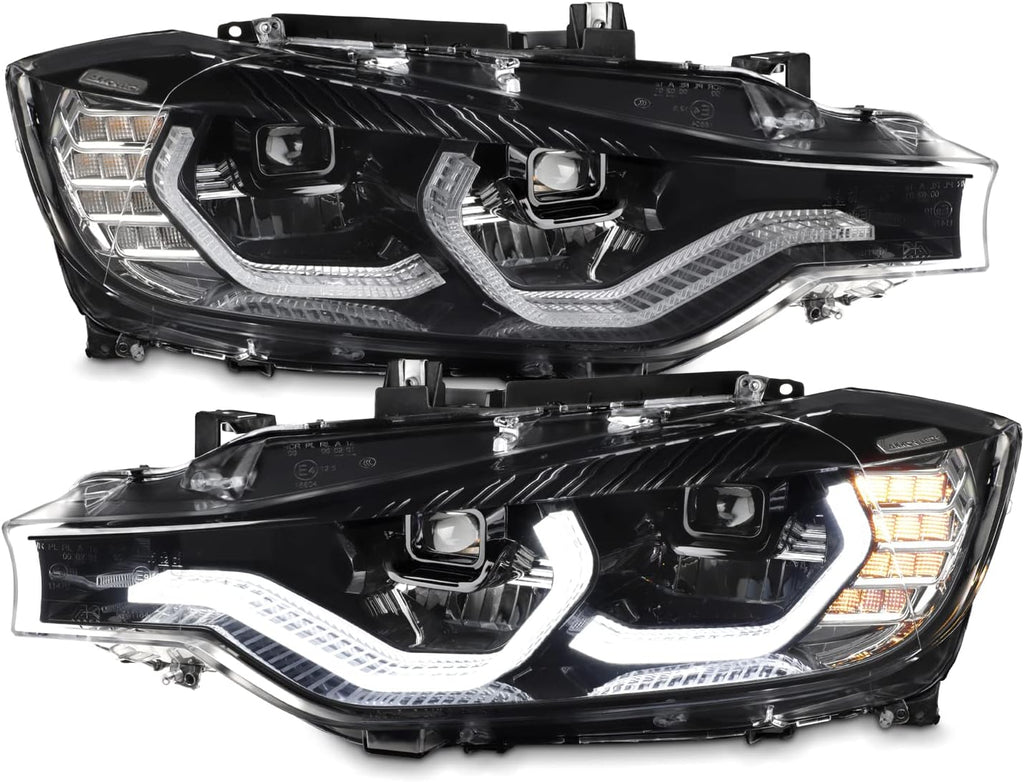 Black Smoked Projector Headlight Pair S19394