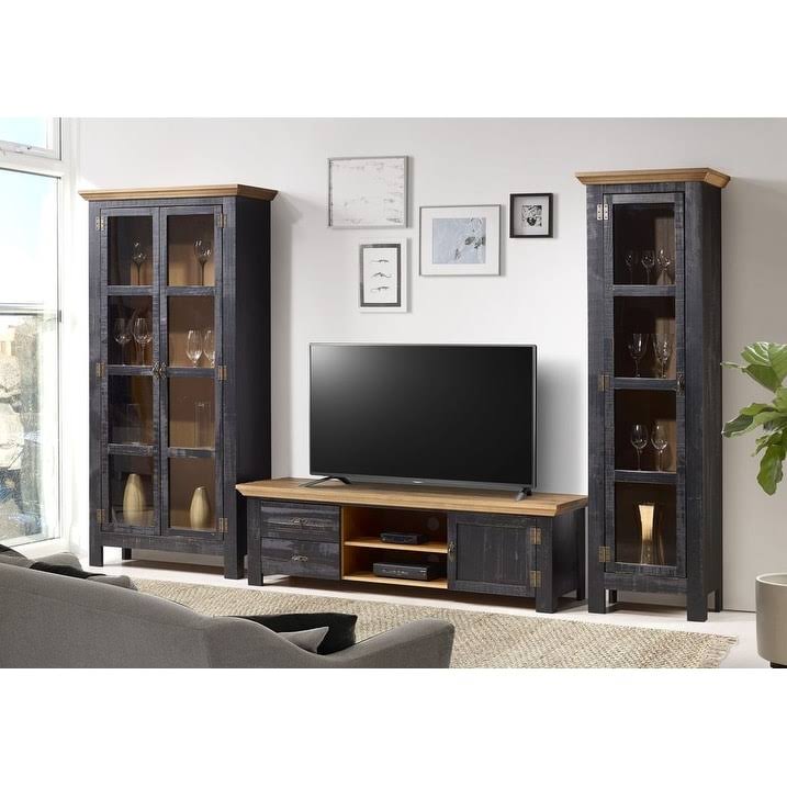 Narrow Cabinet Glass Door - Walnut X684