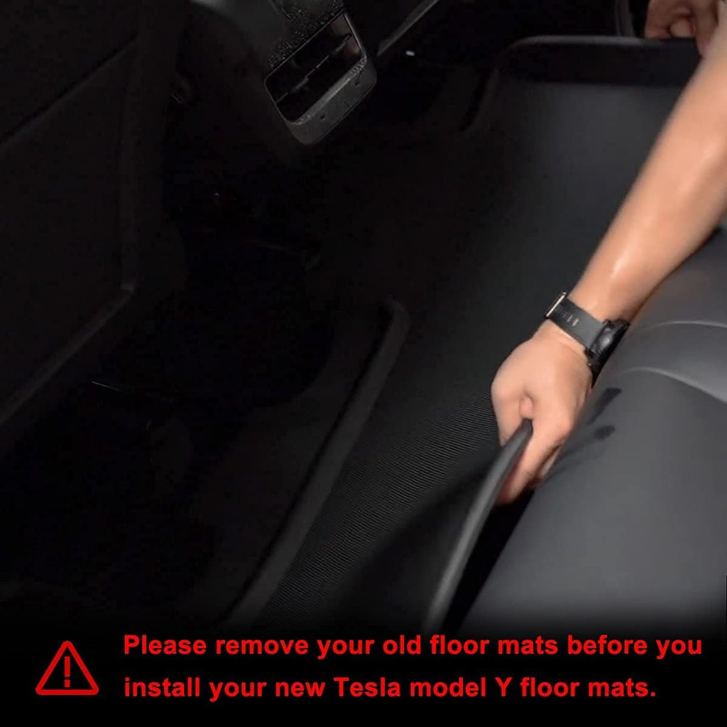 All-Weather Floor Mats for Tesla Model Y 2021, Black E723700
