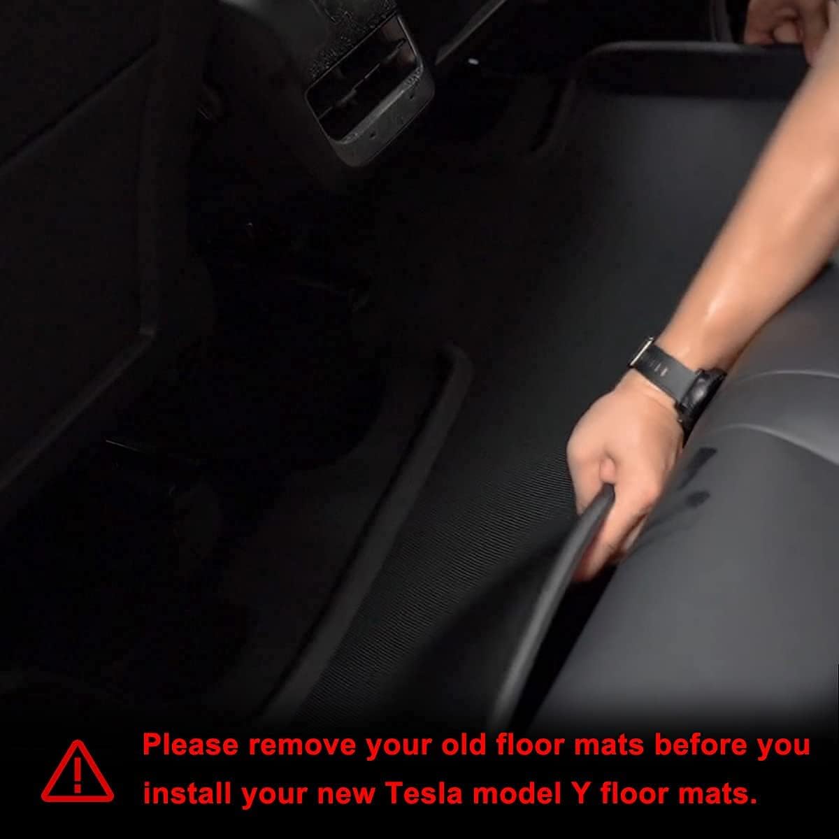 All-Weather Floor Mats for Tesla Model Y 2021, Black E723700