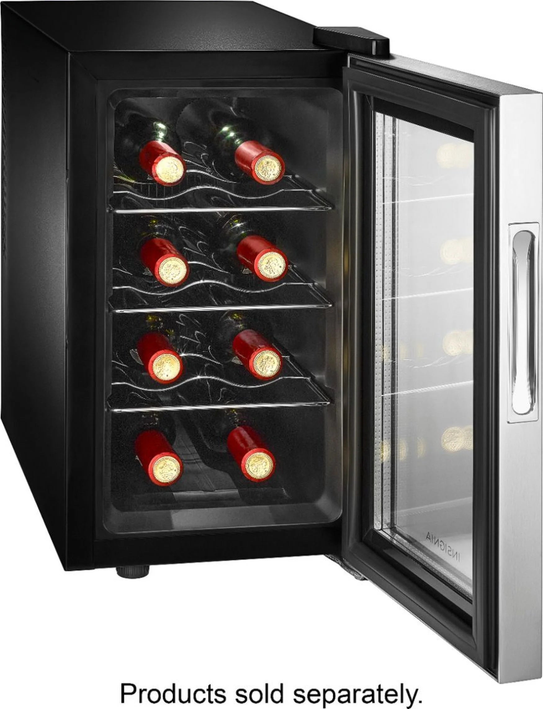 Stainless Steel 8-Bottle Wine Cooler L326