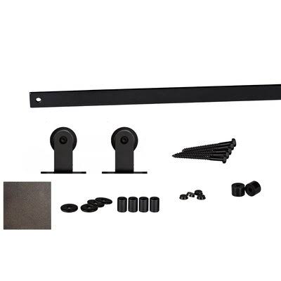 Painted Bronze Sliding Barn Door Hardware Kit X970444