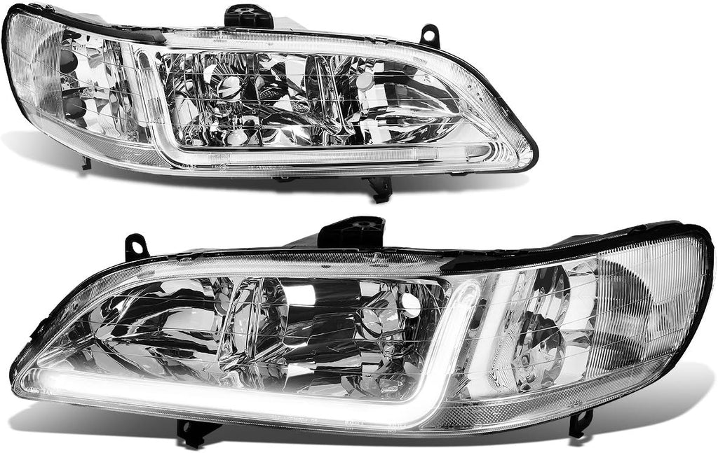 Smoked Lens LED DRL Headlights Assembly N579