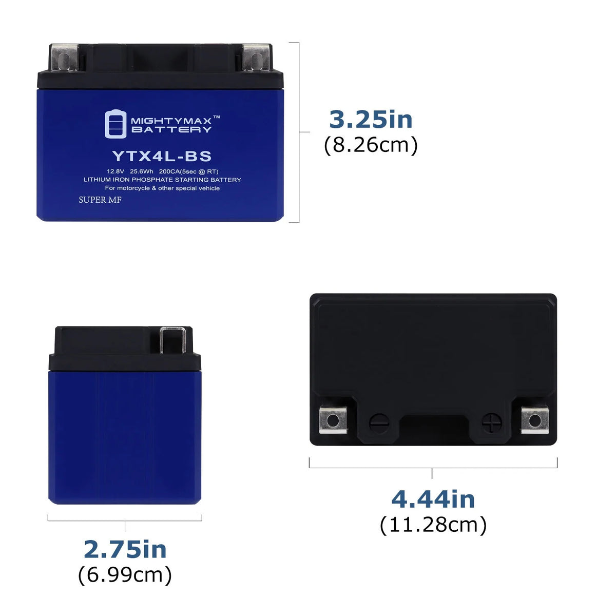 2 Pack Lithium Replacement Battery for Honda Scooters T123
