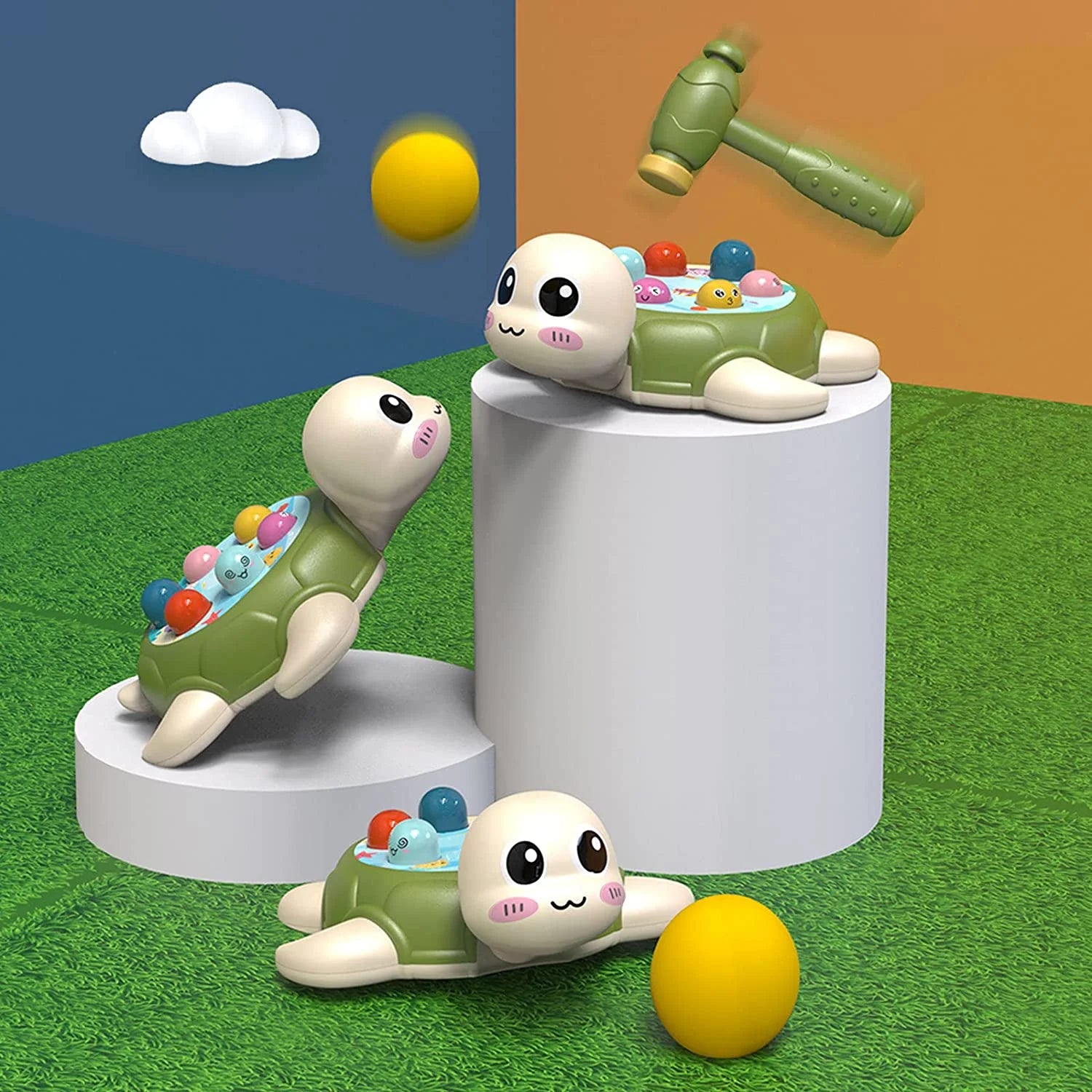 Mini Arcade Whack Game Mole with 2 Hammers L910257