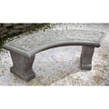 Alpine Stone Curved Leaf Bench M800