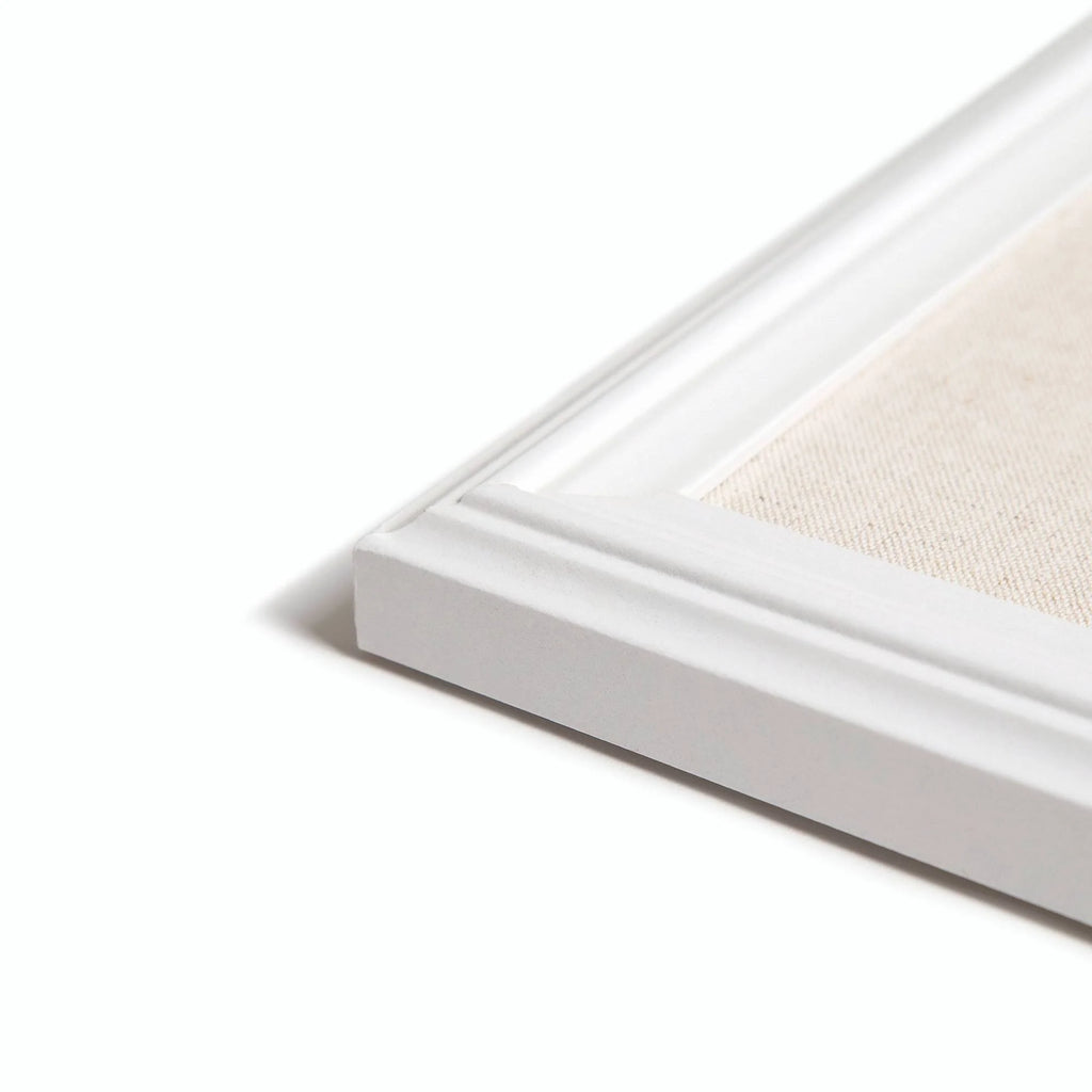 White Linen Bulletin Board R51657