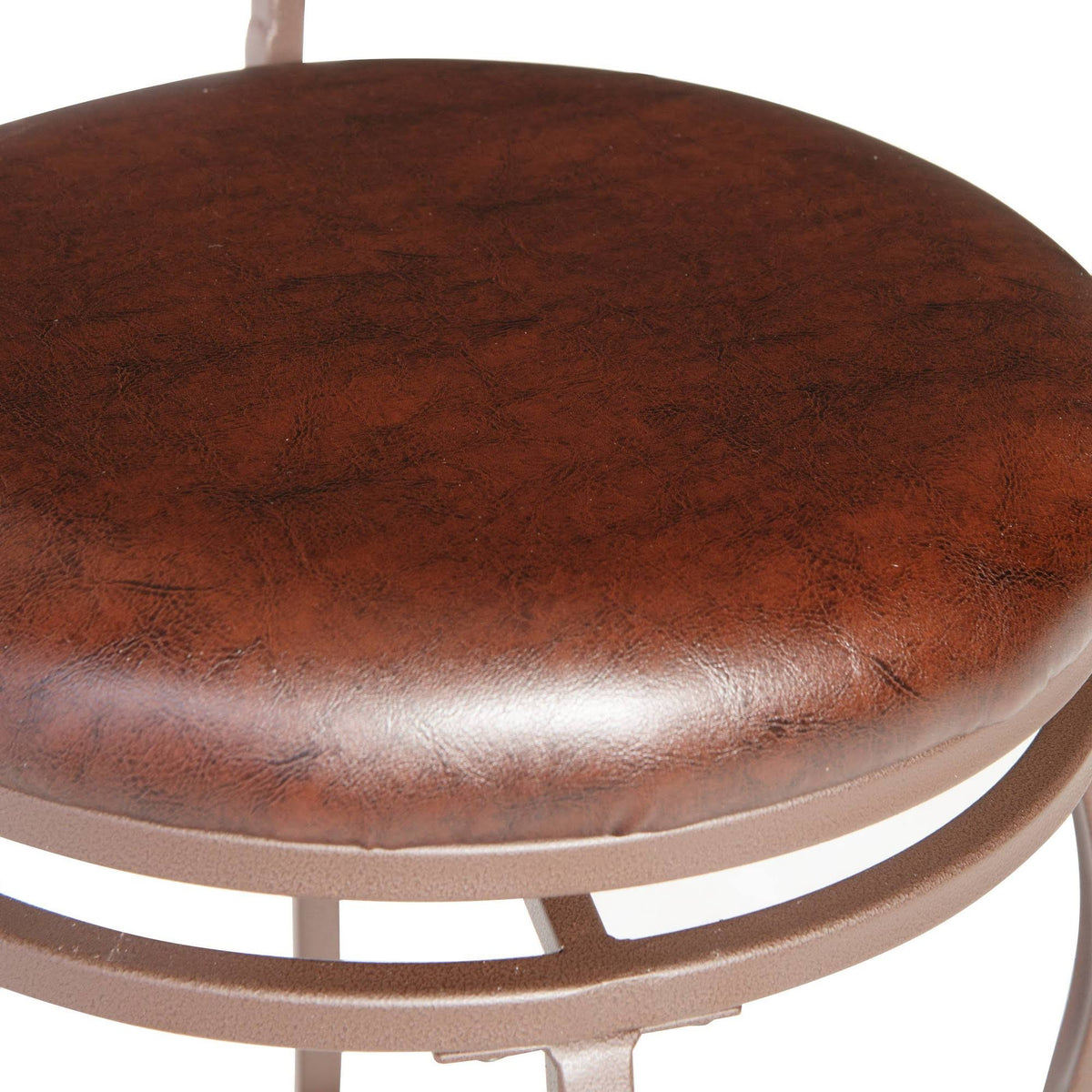 Brown Adjustable Stool Set of Three B77621